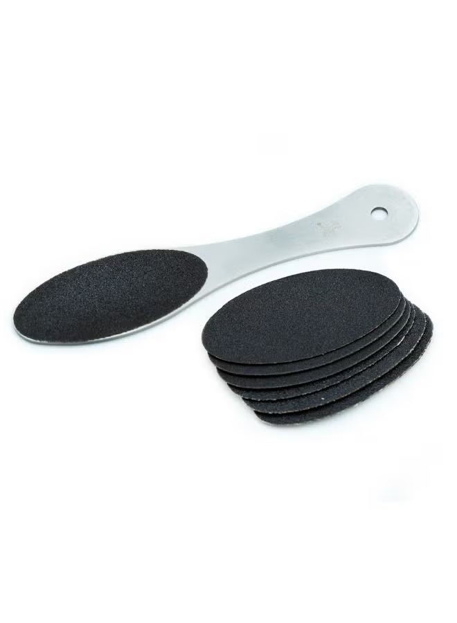 Or Bleu STAINLESS STEEL FOOT FILE WITH REFILL GRITS CT-473 - Image 2